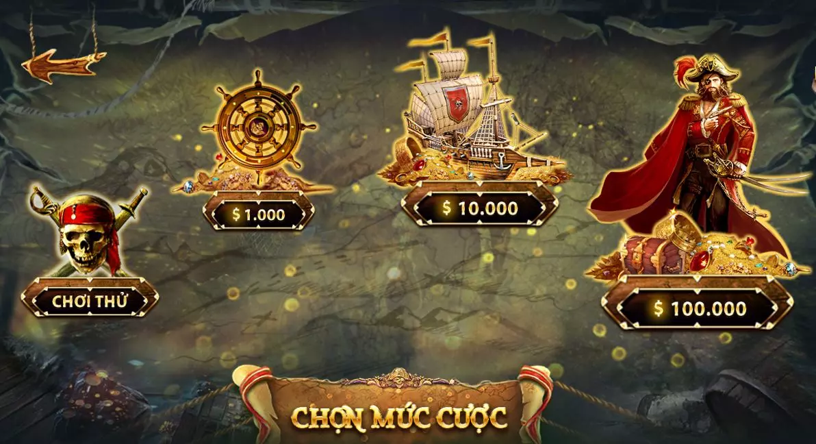 Game Slots Pirates quen thuộc tại Gemwin