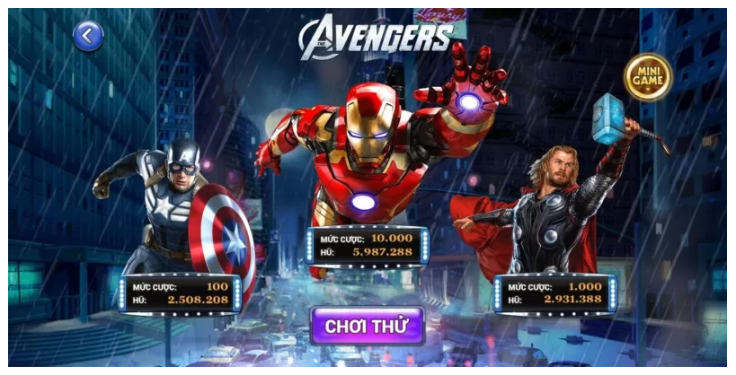 Giới thiệu về game anh hùng Avengers tại gemwin